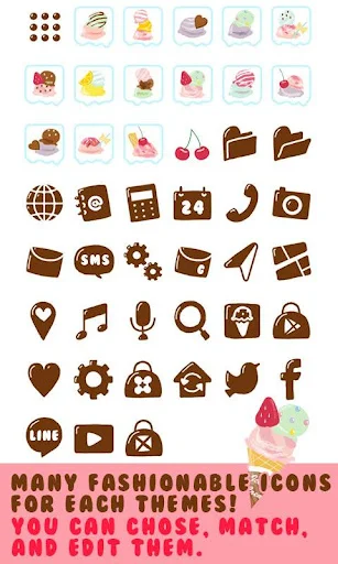 I-download ang Theme-I Scream for Ice Cream! – Cute na Tema para sa Android - Screenshot 4