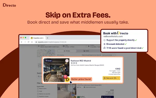 I-download ang Directo: Makatipid sa Hotel Deals – Libreng Extension - Screenshot 3