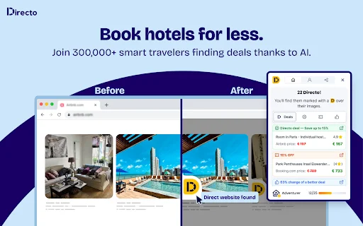 I-download ang Directo: Makatipid sa Hotel Deals – Libreng Extension - Screenshot 5
