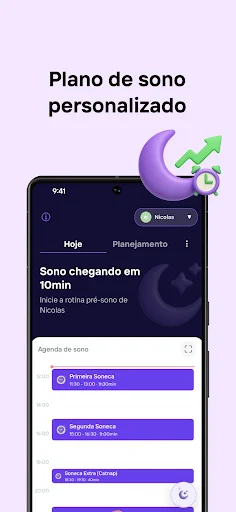 I-download ang Nona – Assistente para Bebês: Gabay sa Pagtulog - Screenshot 3