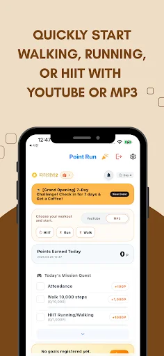 I-download ang PointRun: Walk, Run, HIIT Coach – Fitness App - Screenshot 1