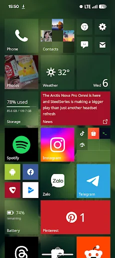 I-download ang METROV Launcher – Damhin ang Metro UI nang Libre - Screenshot 3