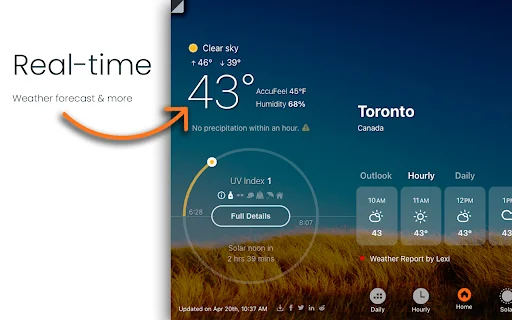 I-download ang UV Weather – Tumpak na Real-time Weather Forecast - Screenshot 1
