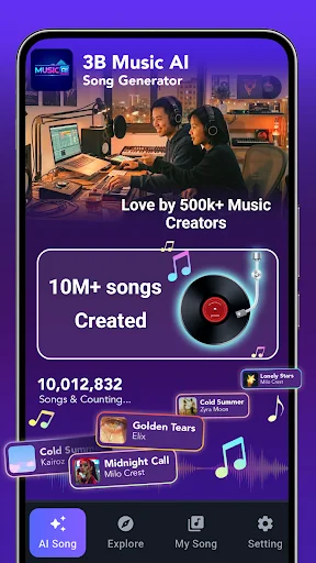Download 3B Music AI Pinakamahusay na AI Song Generator – Libre - Screenshot 2