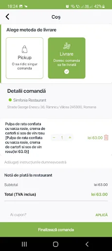 I-download ang Foodify.ro para sa Mabilis na Pag-order ng Pagkain - Screenshot 5