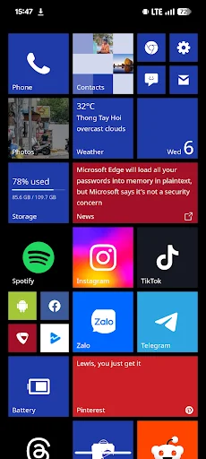 I-download ang METROV Launcher – Damhin ang Metro UI nang Libre - Screenshot 1