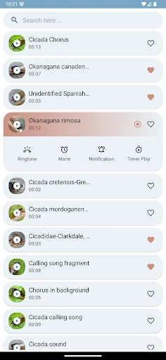 Download Cicada Sounds App – Pinakamahusay na Nature Ringtones - Screenshot 5