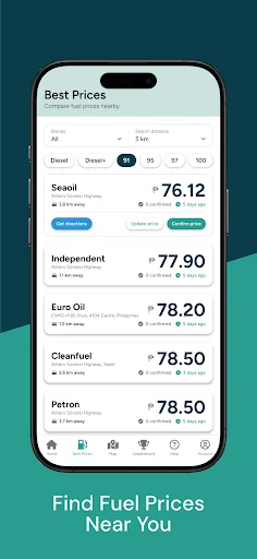 I-download ang Gas PH: Hanapin ang Pinakamurang Gas sa Pilipinas - Screenshot 3