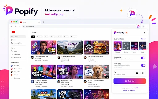 Popify YouTube: Gawing Mas Masaya ang Thumbnails – Download - Screenshot 2