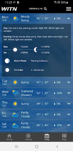 I-download ang WITN Weather App – Tumpak na Forecast Ngayon - Screenshot 3