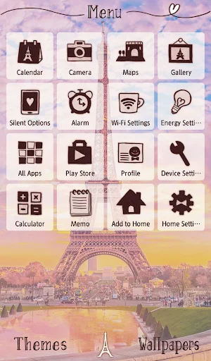 I-download ang Parisian Twilight Theme – Eiffel Tower na Tema - Screenshot 2