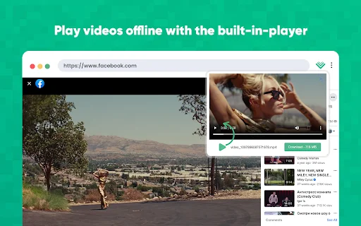 Video Downloader Pro: Pinakamabilis na Video Downloader para sa Chrome - Screenshot 4
