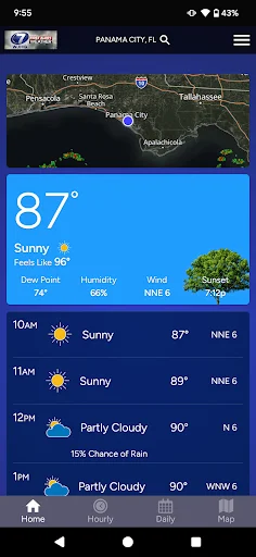 I-download ang WJHG First Alert Weather – Tumpak na Forecast - Screenshot 1
