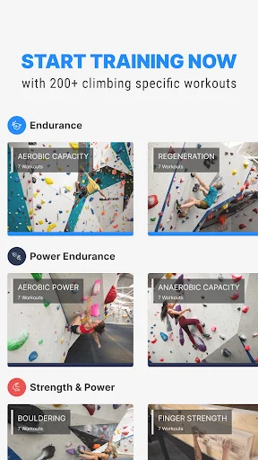 I-download ang Crimpd App: Ang Pinakamahusay na Climbing Workout - Screenshot 1