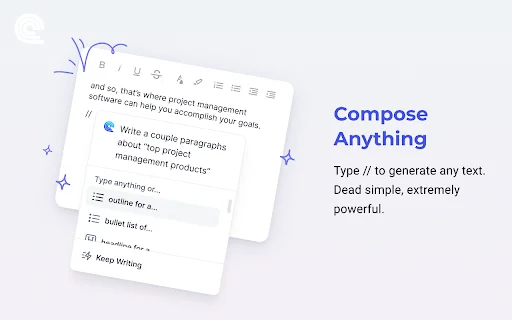 I-download ang Compose AI: Pabilisin ang Pagsusulat Gamit ang AI - Screenshot 1