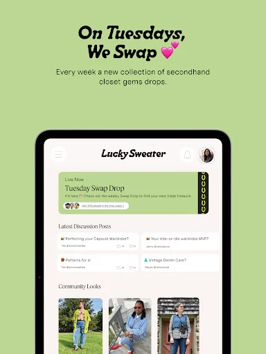 I-download ang Lucky Sweater – Ang Pinakamahusay na Swap App - Screenshot 8