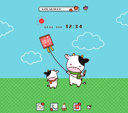 I-download ang Year of the Ox Theme – Cute na Zodiac Art Libre - Screenshot 1