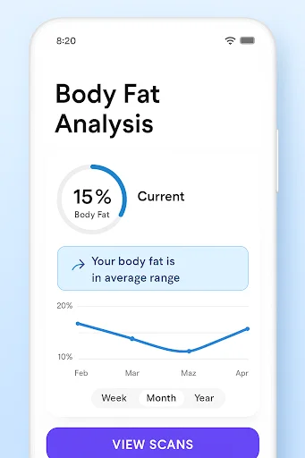 I-download ang Formfy: AI Body Fat Scanner – Subaybayan ang Fitness - Screenshot 4