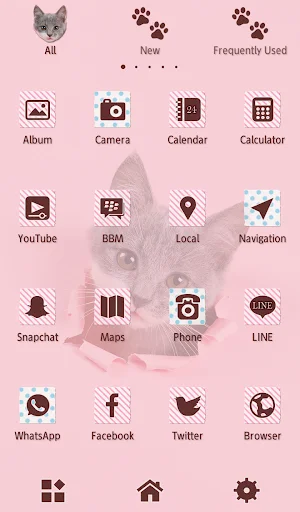 I-download ang Mischievous Kitty Theme – Libreng Cute na Tema - Screenshot 3