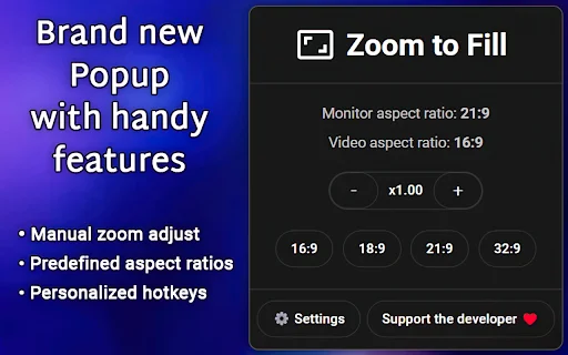 Zoom to Fill – Alisin ang Black Bars sa Video sa Ultrawide - Screenshot 5