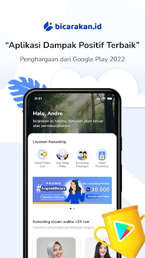 Download Bicarakan – Psikolog Indonesia App Para sa Mental Health - Screenshot 1