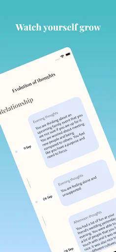 I-download ang 6000 thoughts: AI Life Coach para sa Mental Health - Screenshot 5