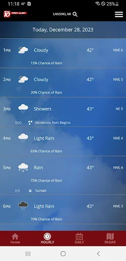 I-download ang WILX First Alert Weather – Tumpak na Ulat Panahon - Screenshot 2