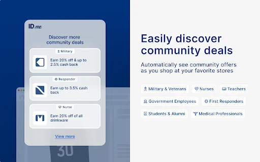 I-download ang ID.me Shop Extension – Makatipid sa Bawat Online Shopping - Screenshot 2