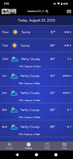 I-download ang WJHG First Alert Weather – Tumpak na Forecast - Screenshot 2