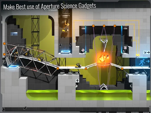 I-download ang Bridge Constructor Portal – Puzzle Game na Masaya - Screenshot 17