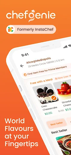 I-download ang ChefGenie App – Masarap na Pagkaing Mainit Agad - Screenshot 1